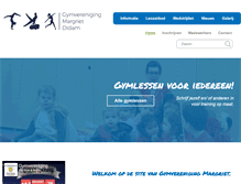 Tablet Screenshot of gymverenigingmargriet.nl